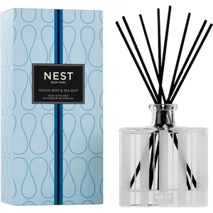Ocean Mist & Sea Salt Reed Diffuser by NEST New York - 90 Days of Continuous Fragrance