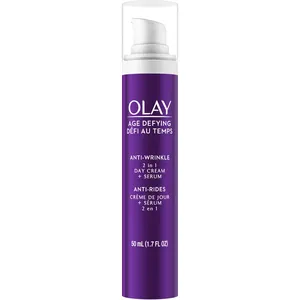 Olay Age Defying Anti-Wrinkle 2-in-1 Day Cream Plus Face Serum for Firm, Hydrated Skin