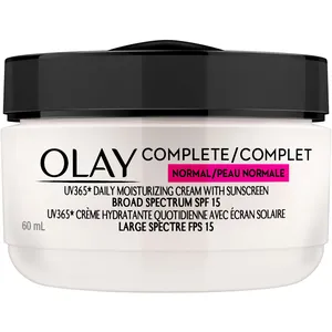 Olay Complete Daily Moisture Cream SPF 15 for Normal Skin - 48 Hours Hydration & Non-Greasy Formula