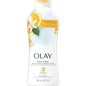 Olay Fresh Outlast Body Wash - Orange Blossom & White Tea - Hydrating Formula for Healthy Skin