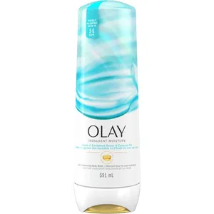 Olay Indulgent Moisture Body Wash with Vitamin B3, Guava & Coconut for Glowing Skin