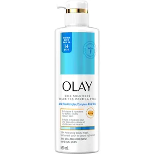 Olay Skin Solutions Body Wash with AHA/BHA Complex for Even, Hydrated Skin – 24-Hour Moisture
