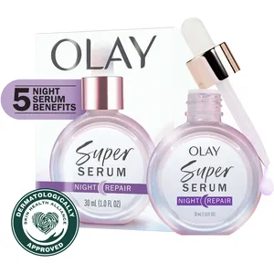 Olay Super Serum Night Repair - Hydrating Night Serum with Salicylic Acid, Niacinamide & Lactic Acid