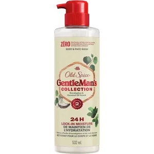 Old Spice GentleMan's Blend Body Wash Eucalyptus & Coconut Oil - 24HR Moisture, No Dyes, No Parabens