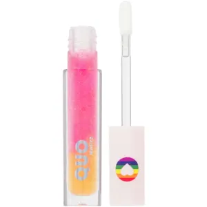 Ombre Lip Slick by Quo Beauty - Happy Hour - Two-Toned Moisturizing Lip Gloss with Jojoba Oil