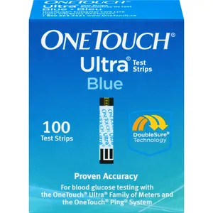OneTouch Ultra Test Strips - 100 Count for OneTouch UltraÂ®2 & Mini Meters
