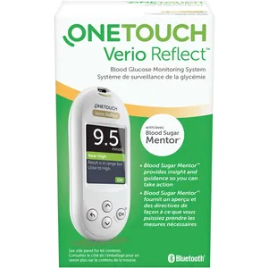 OneTouch Verio Reflect Blood Glucose Meter with Blood Sugar Mentor & ColourSure Dynamic Range Indicator