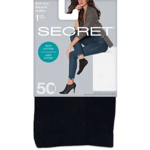 Opaque Cotton Boot Liner - ONE SIZE - 50 Denier, Comfortable & Durable, Perfect for Everyday Wear