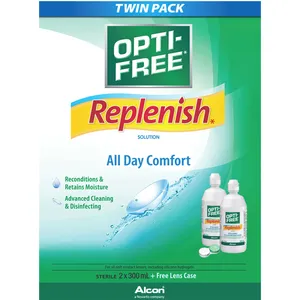 Opti-Free Contact Lens Solution 300ml - Hydrating Formula for Clear Vision and Comfort
