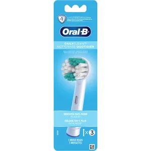 Oral-B Daily Clean Electric Toothbrush Replacement Heads, Soft Bristles, 3 Count for Healthier Gums