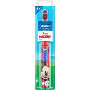 Oral-B Kid's Battery Toothbrush with Mickey Mouse - Soft Bristles for Ages 3 and Up, Fun Brushing