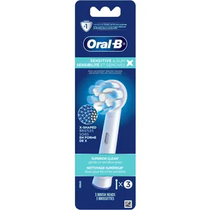 Oral-B Sensitive & Gum X X-Filament Replacement Brush Heads - 3 Count for Gentle, Effective Cleaning