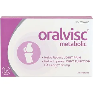 Oralvisc Metabolic Joint Health Supplement - Reduces Pain & Improves Function, 80mg HA Leptin