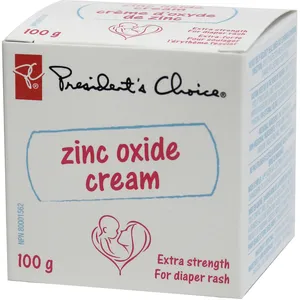 PC Extra Strength Zinc Oxide Cream 100g for Diaper Rash Relief, Dermatologist Tested & Hypoallergenic