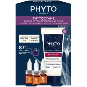 PHYTOCYANE Women Densifying Set - Hair Serum & Invigorating Shampoo for Thinning Hair