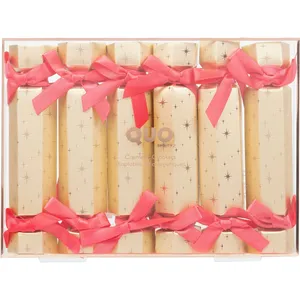 PINK Cosmetic Crackers by Quo Beauty - Holiday Table Decor with Sheer Color and No Animal Testing