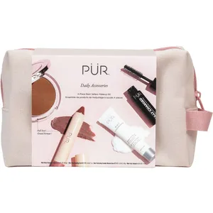 PÜR Daily Accessories 4-Piece Best Sellers Makeup Kit - Makeup Essentials for Natural Glow