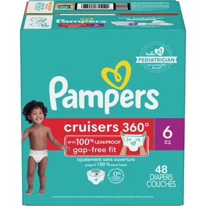 Pampers Cruisers 360 Diapers Size 6 for Active Babies with Leak Protection and Easy Disposal