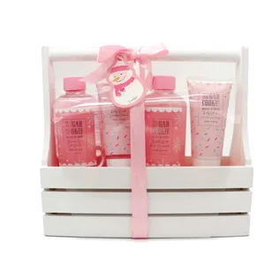 Panache Sugar Cookie Bath Caddy in Pink with Sugar Cookie Scent for a Luxurious Relaxation Experience