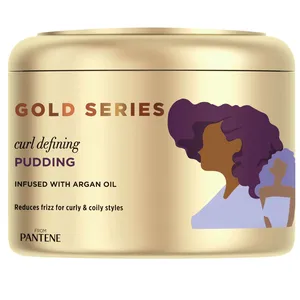 Pantene Gold Series Curl Defining Pudding with Argan Oil - Frizz-Free, Soft Curls, 8 oz