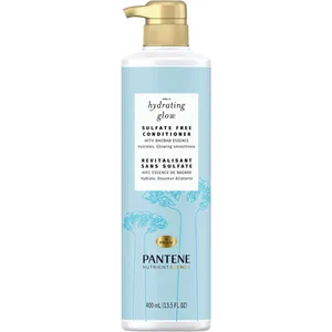 Pantene Hydrating Glow Sulfate-Free Conditioner 400 mL with Baobab Essence for Smooth, Healthy Hair