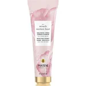 Pantene Miracle Moisture Boost Rose Water Conditioner, 237 mL - Sulfate Free, Hydrates Dry Hair