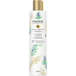 Pantene Nutrient Blends Rosemary Sulfate-Free Shampoo 285 mL - Rejuvenating Cleanse for Healthy Hair