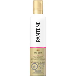 Pantene Pro-V Curl Mousse 187g - Tame Frizz for Soft, Touchable Curls - Lightweight, Nourishing Formula