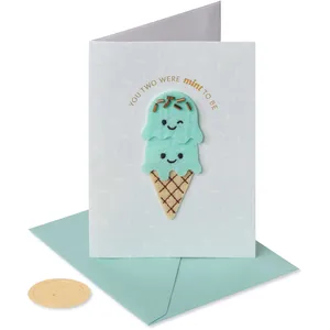 Papyrus Anniversary Card for Couple - Sweetest Couple with Ice Cream Cone Design