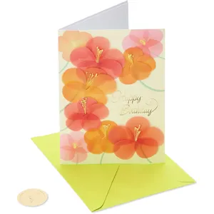 Papyrus Birthday Card - How Special You Are, 5x7 Floral Design with Glitter and Gems