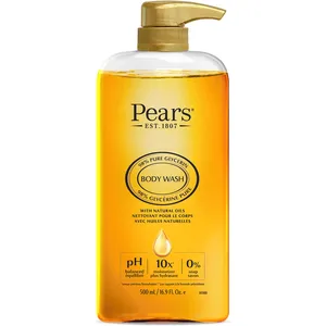 Pears Body Wash with Natural Oils - 10x Moisturization for Soft, Glowing Skin - 200 Years Expertise