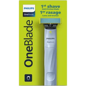 Philips OneBlade 1st Shave QP1234/20 - Fast, Smooth, Dual-Sided Blade with Long-Lasting Battery