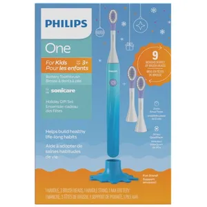 Philips One Kids Holiday Pack - Fun Toothbrush with 2-Minute SmarTimer for Ages 3+