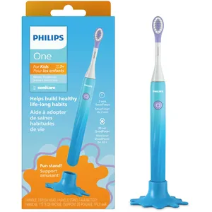 Philips One for Kids Sonicare Battery Toothbrush - Blue, HY1130/02 - Safe for Kids 3+