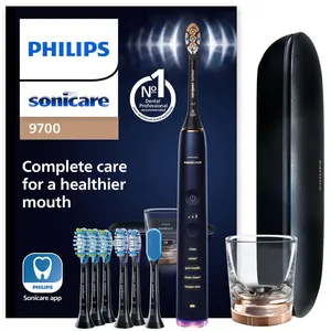 Philips Sonicare DiamondClean Smart 9700 Electric Toothbrush, Lunar Blue, HX9957/71