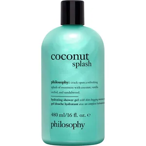 Philosophy Coconut Splash Shampoo & Shower Gel - Hydrating Body Wash for Women, 16 oz, Sweet Scent