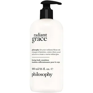 Philosophy Radiant Grace Firming Body Emulsion - Hydrating Black Cherry & Jasmine Scent, 8 oz