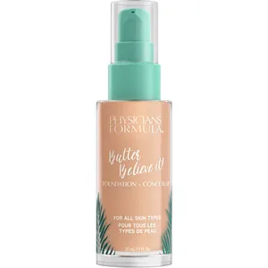 Physicians Formula Butter Believe It! Foundation + Concealer Medium - Natural Glow, Weightless Coverage