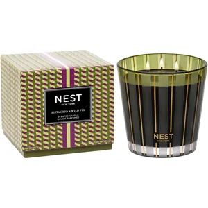 Pistachio & Wild Fig 3-Wick Candle - Indulge in Autumn's Rich Flavors with Dark Rum & Maple Sugar