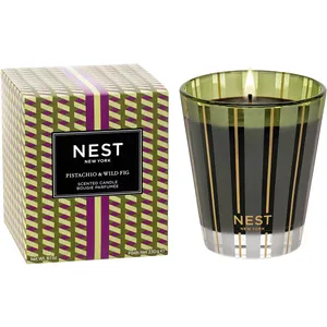 Pistachio & Wild Fig Classic Candle - Indulgent Autumn Scent with Dark Rum and Maple Sugar