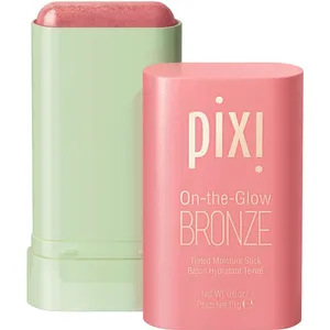 Pixi On-The-Glow Bronzer Stick - Soft Glow for Cheeks & Lips, Hydrating Formula, 19g