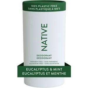 Plastic-Free Natural Deodorant Eucalyptus & Mint, Aluminum Free, Long-Lasting Odor Protection