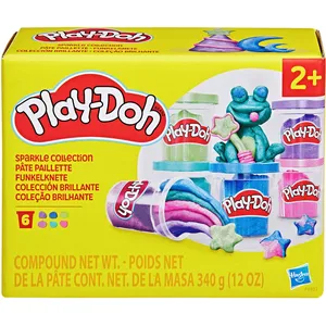 Play-Doh Sparkle Collection 6 Pack with Metallic Shine - Arts and Crafts Toys for Kids