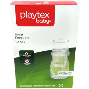 Playtex Baby Nurser Drop-In Liners for Natural Feeding, Anti-Colic, Pre-Sterilized, Disposable