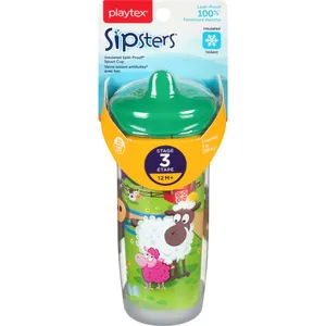 Playtex Stage 3 PlayTime 9oz Spout Cup - Spill-Proof, Insulated, Leak-Proof for Ages 12 Months+