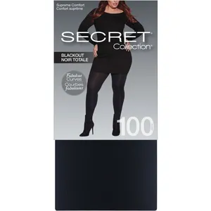 Plus Size Supreme Comfort Tights 80 Denier Noir - Ultra Stretch Waistband & Panty Design