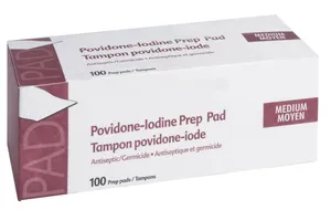 Povidone Iodine Prep Pads 200 ea - Topical Antiseptic Germicide for Surgical Site Care