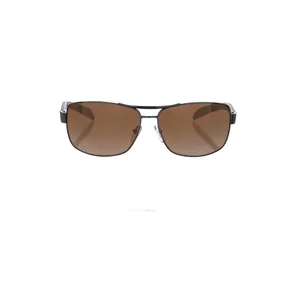Prada PS54IS Brown Rectangular Sport Fashion Sunglasses for Oval, Round, and Diamond Face Shapes