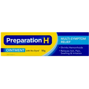 Preparation H Multi-Symptom Hemorrhoid Treatment Ointment, 50g Tube with Bio-Dyne Relief