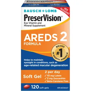 PreserVision Eye Vitamin & Mineral Supplements AREDS 2 Formula 120 Soft Gels for Eye Health